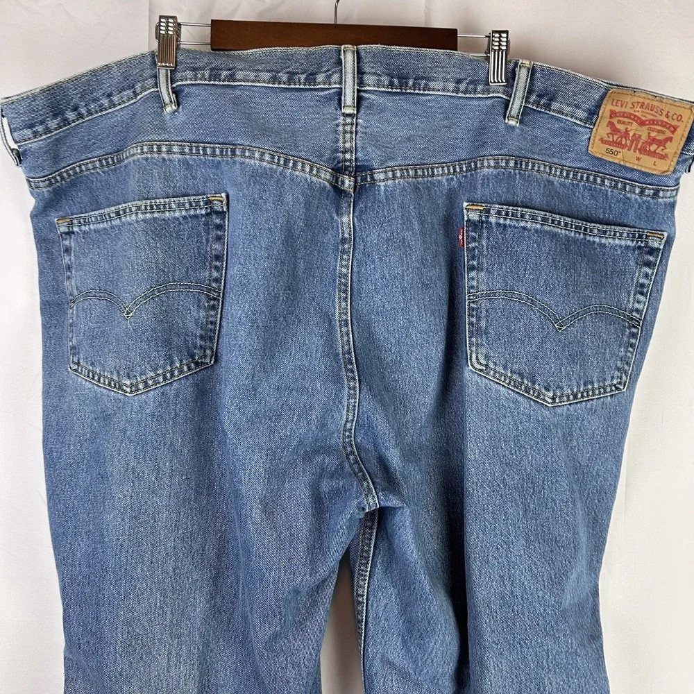 Levi's Men's Classic 505 Regular Fit Jean Straight Leg, Blue,‎ Size 54 x 32